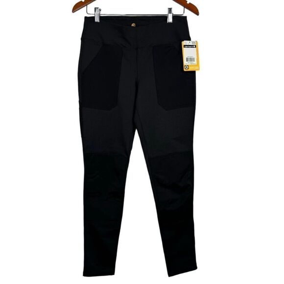Carhartt Force Utility Black Knit Farm Thick Leggings Size S NWT - Picture 3 of 8